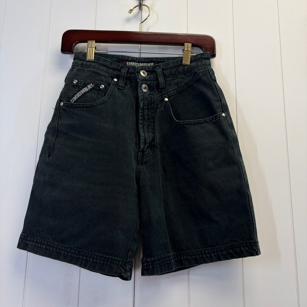 Vintage Unionbay 90s Streetwear Denim Shorts Womens 7 High Rise Hipster Grunge